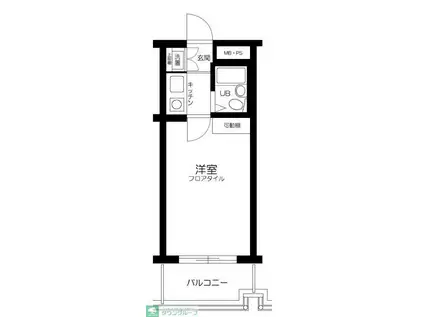 烏山ダイカンプラザI号館(1K/4階)の間取り写真