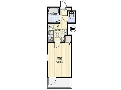 フィオーレ小岩(1K/1階)の間取り写真