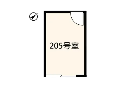 アントワーヌ三園(ワンルーム/2階)の間取り写真