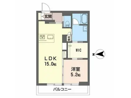 THE IZUMI(1LDK/2階)の間取り写真