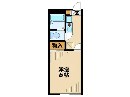 レオパレス富士見台(1K/2階)の間取り写真