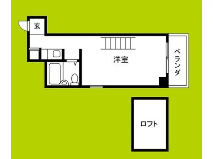 珈琲会館(1K/5階)の間取り写真