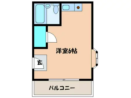 プライムプラザ五月丘(ワンルーム/2階)の間取り写真