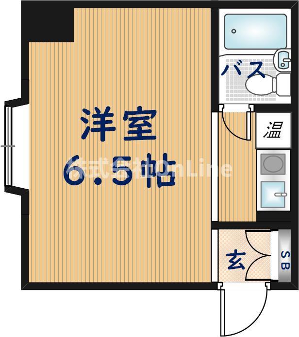 PALPAL近江堂(ワンルーム/3階)の間取り写真