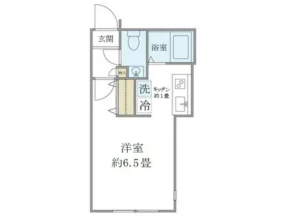 モデュロール上落合(ワンルーム/2階)の間取り写真