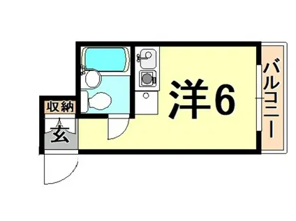 RIZE ONE 阪急園田(ワンルーム/3階)の間取り写真