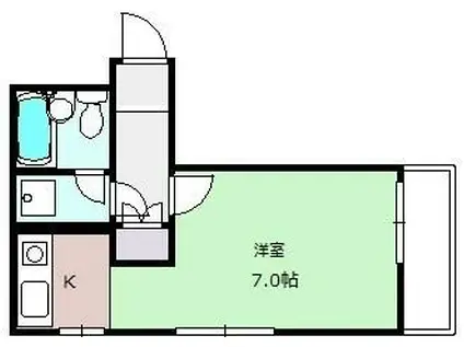 渋谷本町マンション(ワンルーム/2階)の間取り写真
