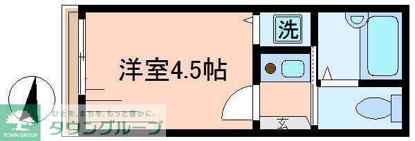 パシャ北千住(1K/2階)の間取り写真