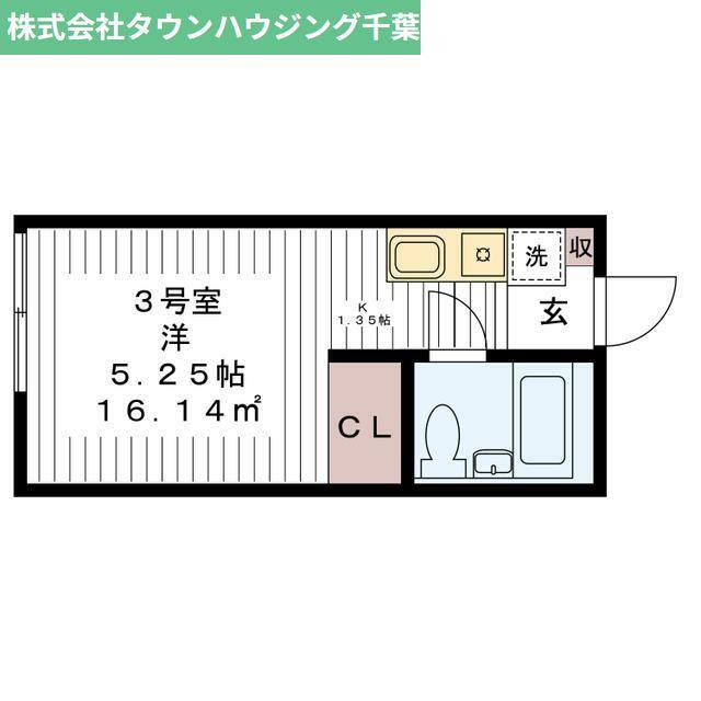 J-MISSIONS千城台D(ワンルーム/1階)の間取り写真