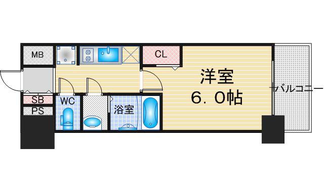 MAXIV大須観音(1K/11階)の間取り写真