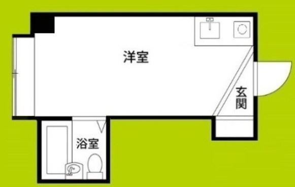 プレステア九条(1K/2階)の間取り写真
