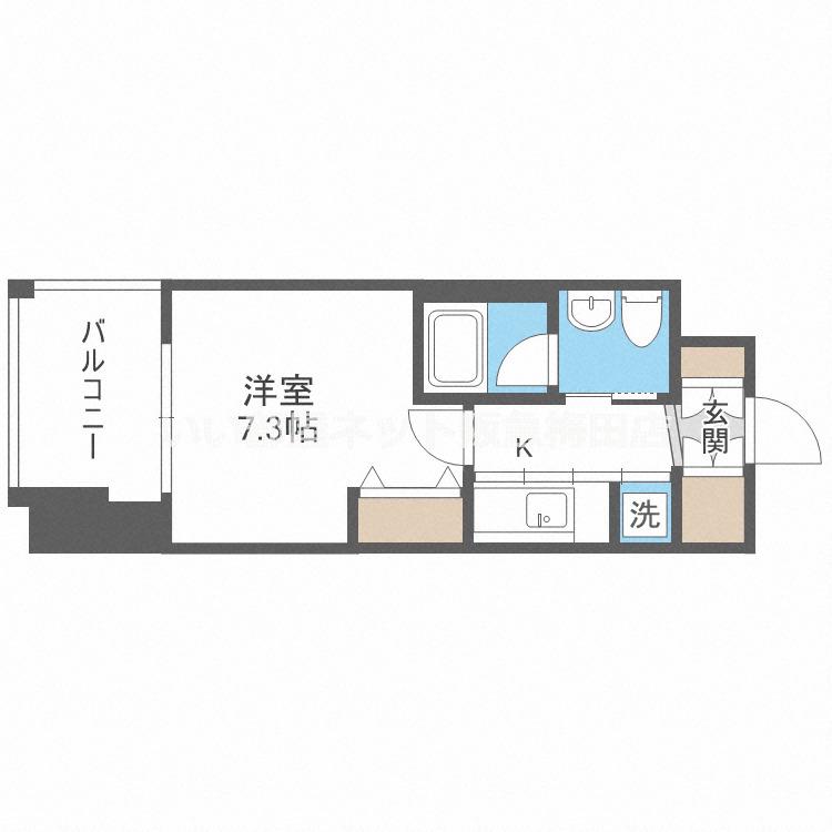 INNOCENT DOYAMA(1K/3階)の間取り写真