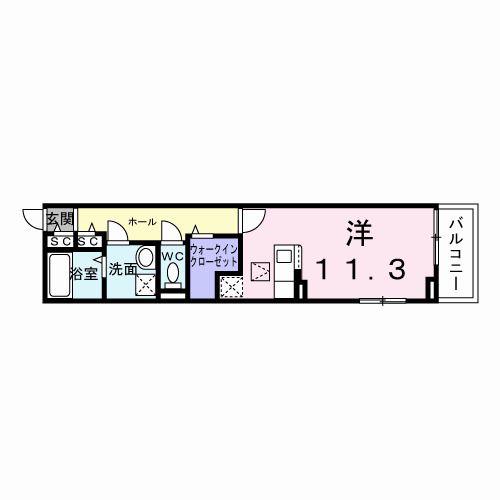 菅原2丁目アパート(ワンルーム/1階)の間取り写真