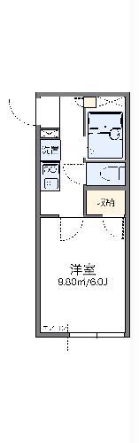 レオパレスノースフィールド新羽(1K/1階)の間取り写真