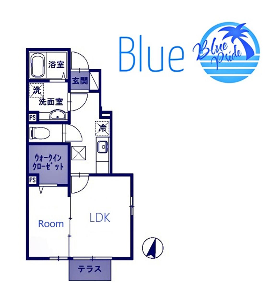 エスポワール鵠沼(1LDK/1階)の間取り写真