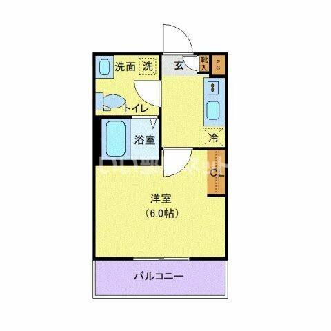 DELIGHT TOWN(1K/1階)の間取り写真
