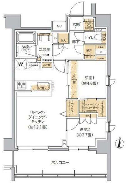 リビオメゾン東池袋(2LDK/10階)の間取り写真