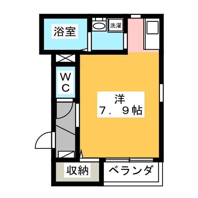 レジデンス三島(ワンルーム/1階)の間取り写真
