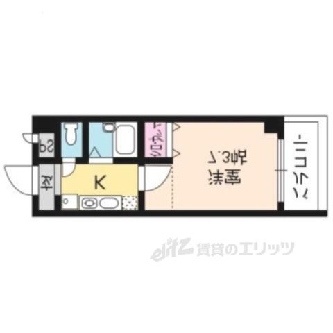 セトル岡崎(1K/3階)の間取り写真