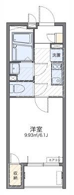 レオネクストヒルズ羽根木(1K/1階)の間取り写真