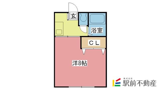 コーポ野田(1K/2階)の間取り写真