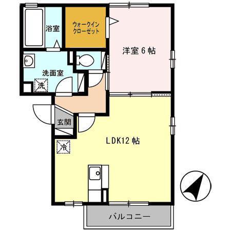 PMA蓮池(1LDK/3階)の間取り写真