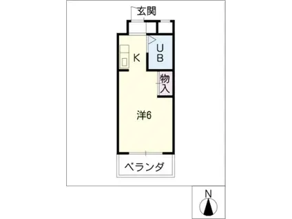 ドール滝子(1K/5階)の間取り写真