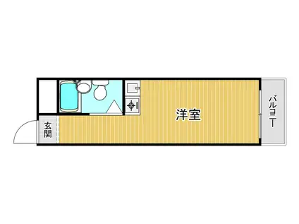 ジュネス野江(ワンルーム/4階)の間取り写真