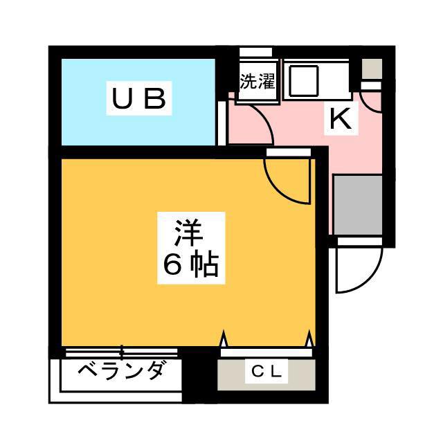 フローレンスえいと(1K/3階)の間取り写真