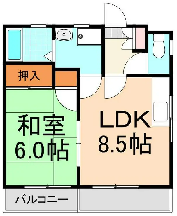 矢崎ハイツ 2階階 間取り