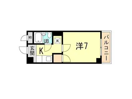 パークマンション青木(1K/4階)の間取り写真