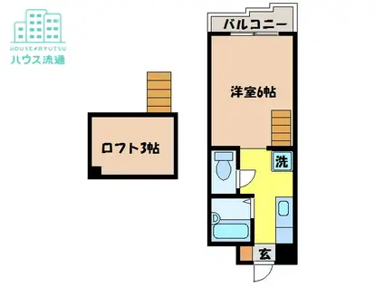 フェニックスガーデン(ワンルーム/3階)の間取り写真