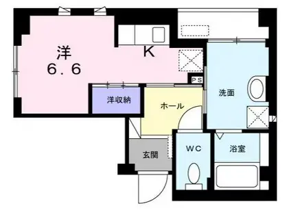 KOTI 壱番館(ワンルーム/3階)の間取り写真