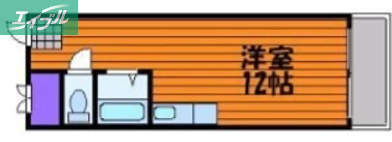 ふぁみーゆ旭川(ワンルーム/2階)の間取り写真