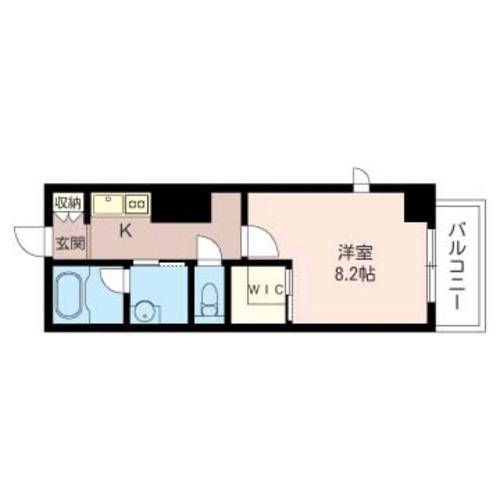 サンライズ下谷(1K/4階)の間取り写真