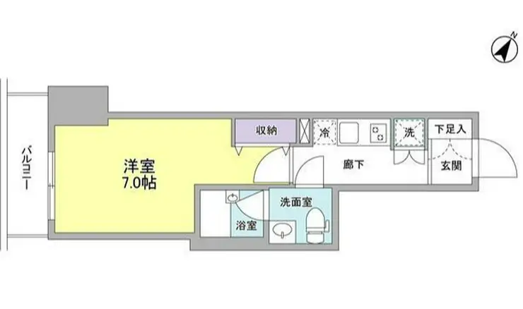 ジェイフラッツ初台 5階階 間取り