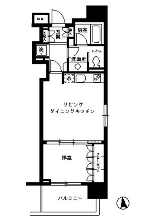 KDXレジデンス芝公園 9階階 間取り