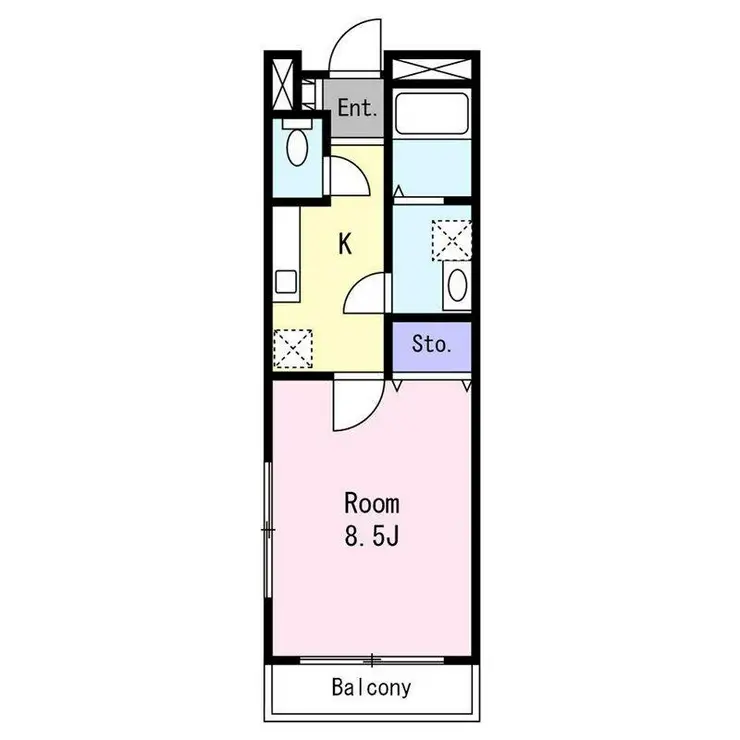 フォレストハイム 1階階 間取り
