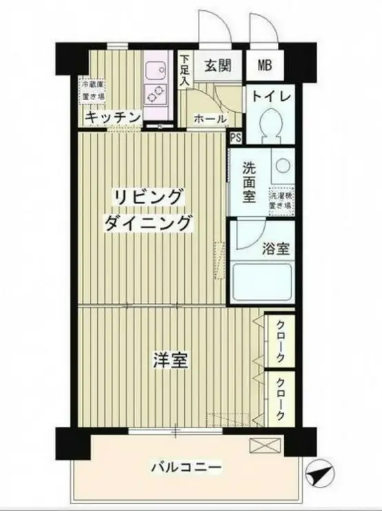 ルミエール祐天寺 3階階 間取り