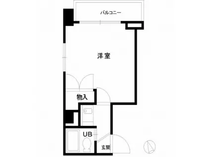 ワイアンドワイ宝町ビル(ワンルーム/6階)の間取り写真