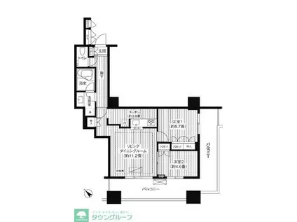 エアライズタワー(2LDK/6階)の間取り写真