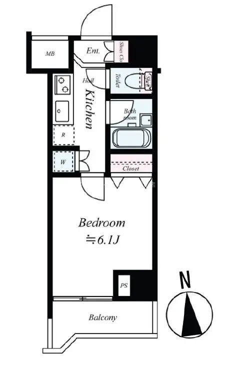 ドルチェ秋葉原・North 7階階 間取り