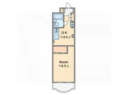 メゾネットカメリア(1DK/3階)の間取り写真