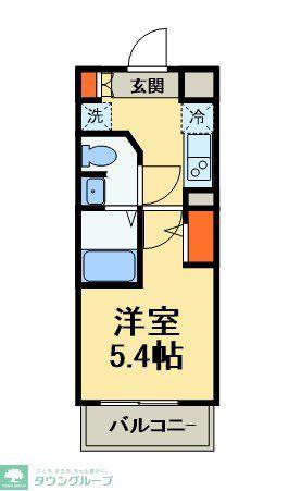 GENOVIA天王台(1K/4階)の間取り写真