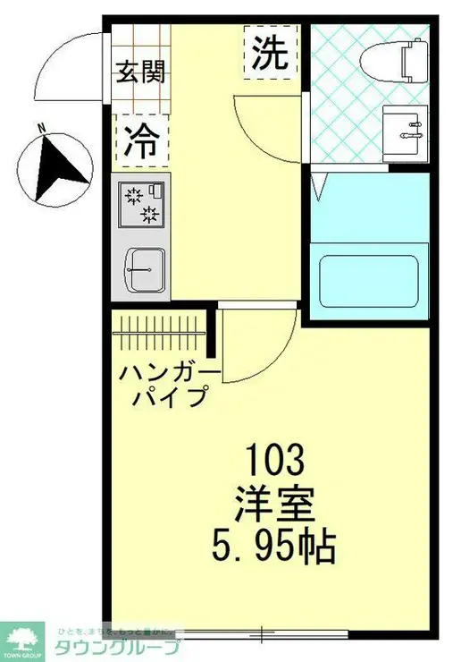バーン・サヌーク杉田 1階階 間取り