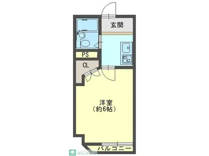 センチュリー21(1K/2階)の間取り写真