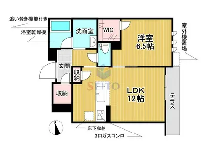 ラ カーサ 和(1LDK/1階)の間取り写真