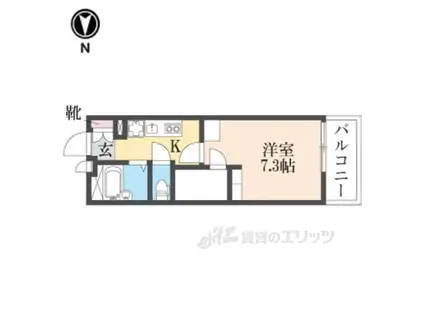 レオパレスSAKUHANA(1K/2階)の間取り写真