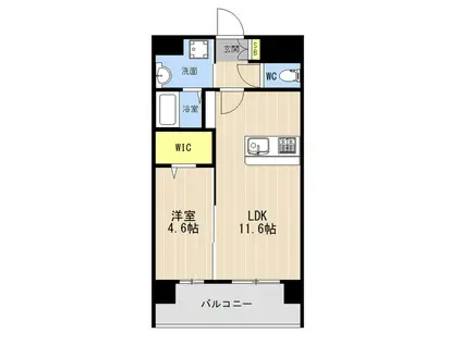 LIBTH菊陽227(1LDK/5階)の間取り写真