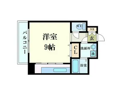 BOND BLDIV(ワンルーム/7階)の間取り写真